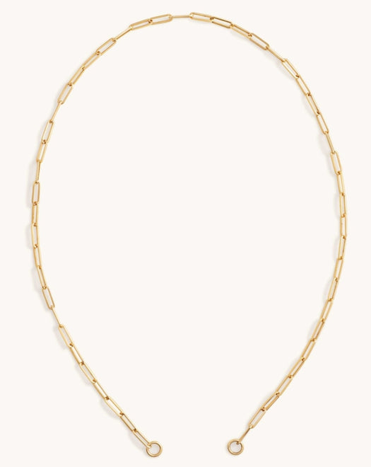 Paper Clip Split Chain Necklace - Sparkle Society
