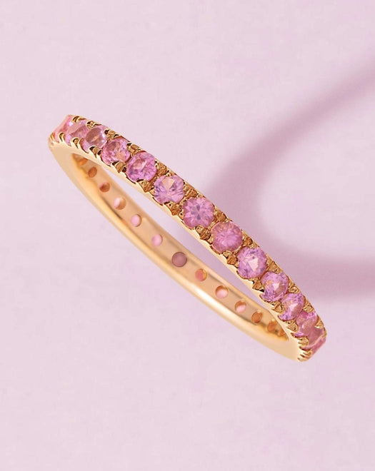 Perfect Gemstone Eternity Band Ring - Sparkle Society