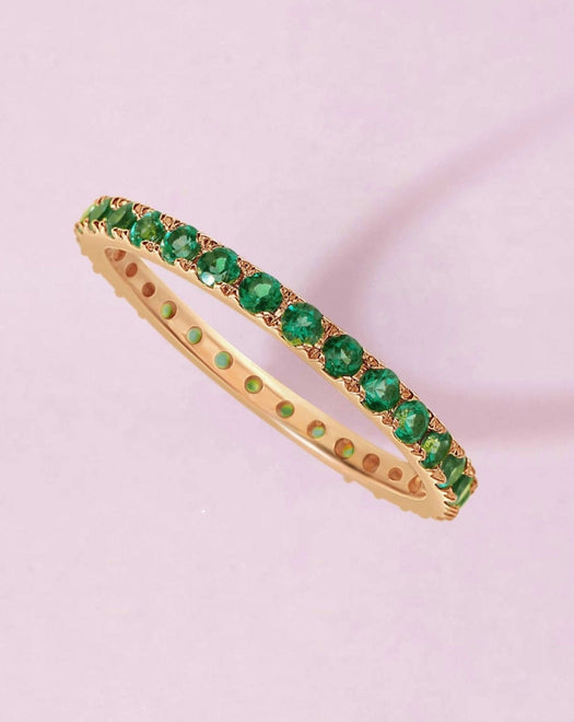 Perfect Gemstone Eternity Band Ring - Sparkle Society