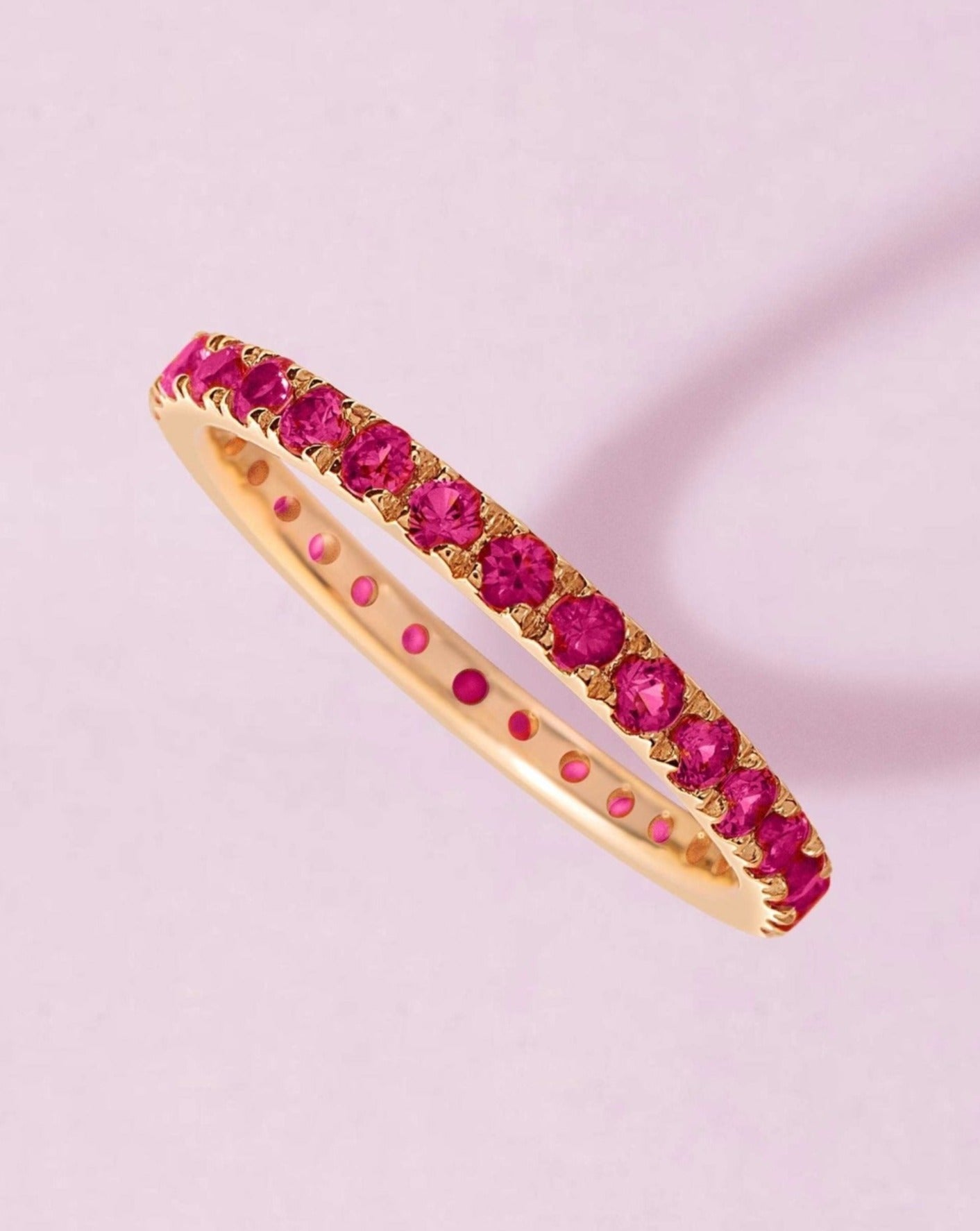 Perfect Gemstone Eternity Band Ring - Sparkle Society