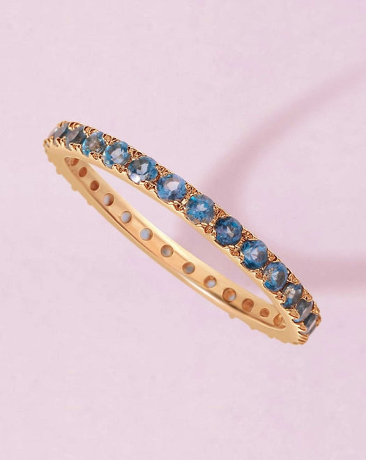 Perfect Gemstone Eternity Band Ring - Sparkle Society