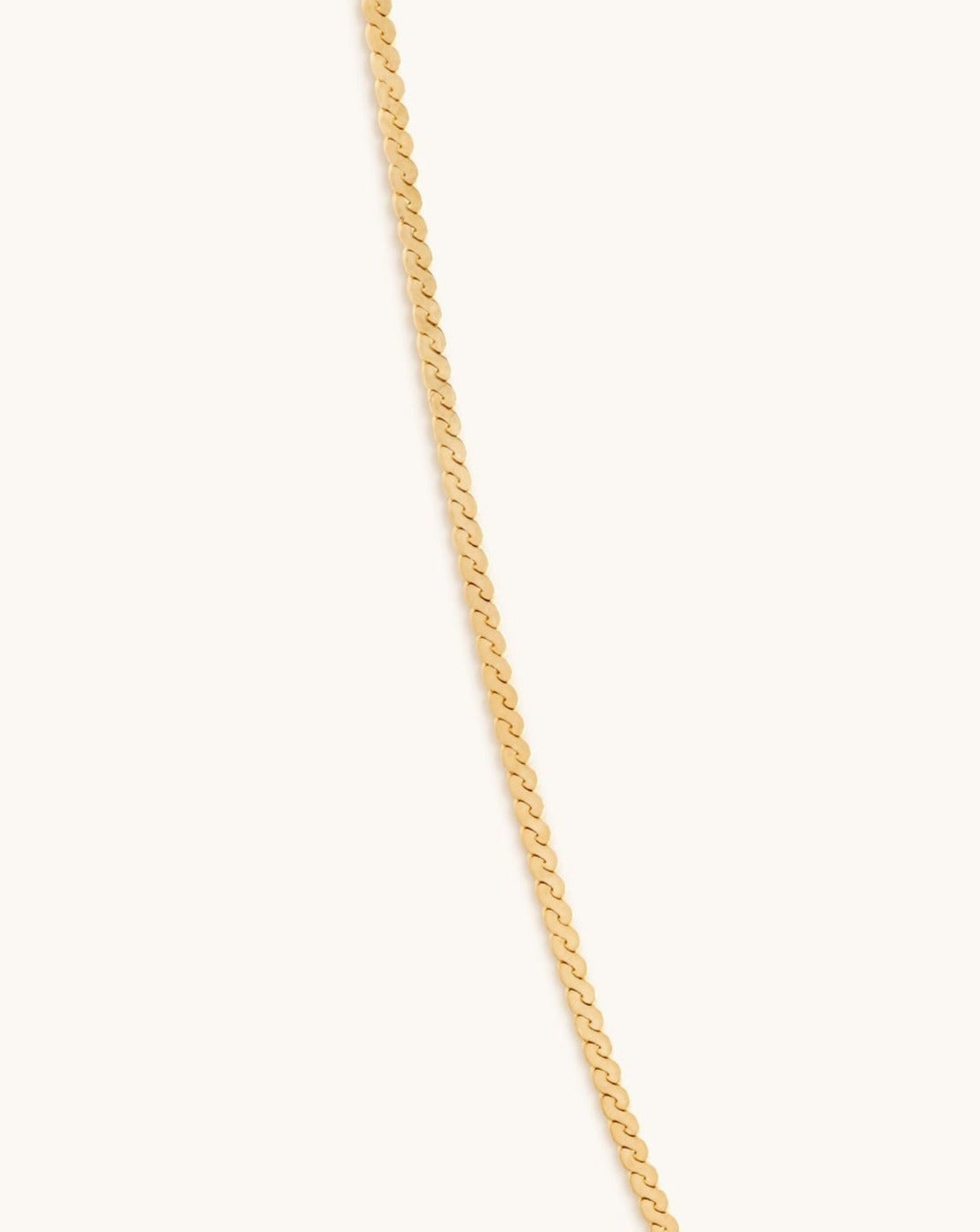 Serpentine Solid Gold Chain - Sparkle Society