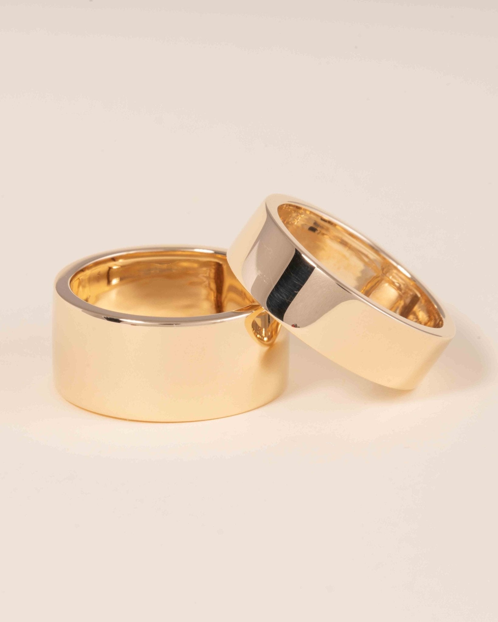 Slim Gold Cigar Band Ring - Sparkle Society