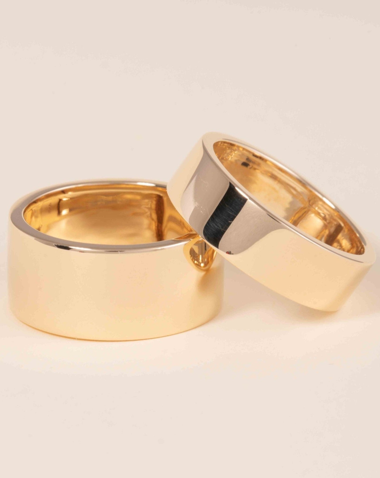 Statement Gold Cigar Band Ring - Sparkle Society