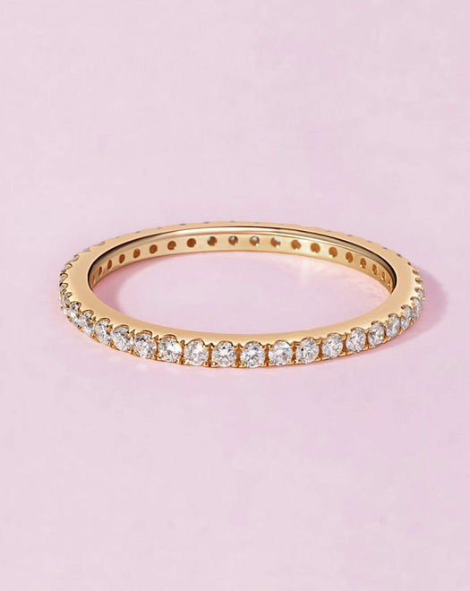 Thin Diamond Eternity Band Ring - Sparkle Society