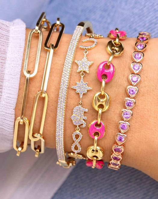 Products by Louis Vuitton: Idylle Blossom Two-Row Bracelet, Pink