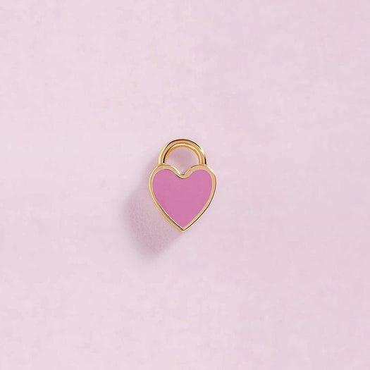 Tiny Enamel Heart Earring Charm - Sparkle Society