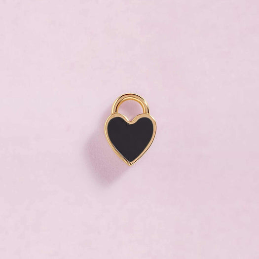 Tiny Enamel Heart Earring Charm - Sparkle Society