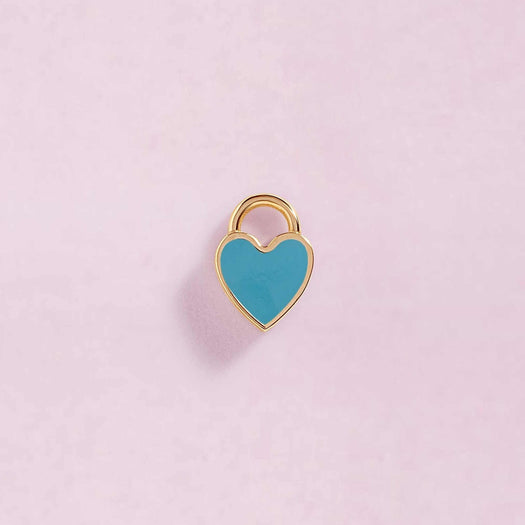 Tiny Enamel Heart Earring Charm - Sparkle Society